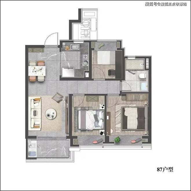 中环云悦府官方售楼处发布：三至四房随心选中环云悦府里幸福满(图11)