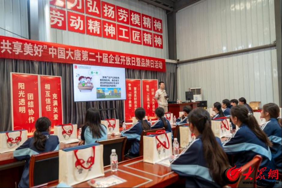 大唐郓城公司：“10后”邂逅大国重器沉浸式解锁电力奥秘_郓城_大众网(图3)